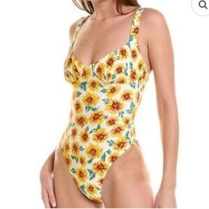 WeWoreWhat One-Piece Swimsuit scoop front, open back